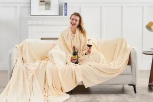 Commollis Oversized King Fleece Blanket 120"x120" (10'x10') - Giant Flannel Throw Blanket for Bed, Couch, Camping & Travel - Soft, Warm, Family-Sized Blanket for Indoor & Outdoor Use