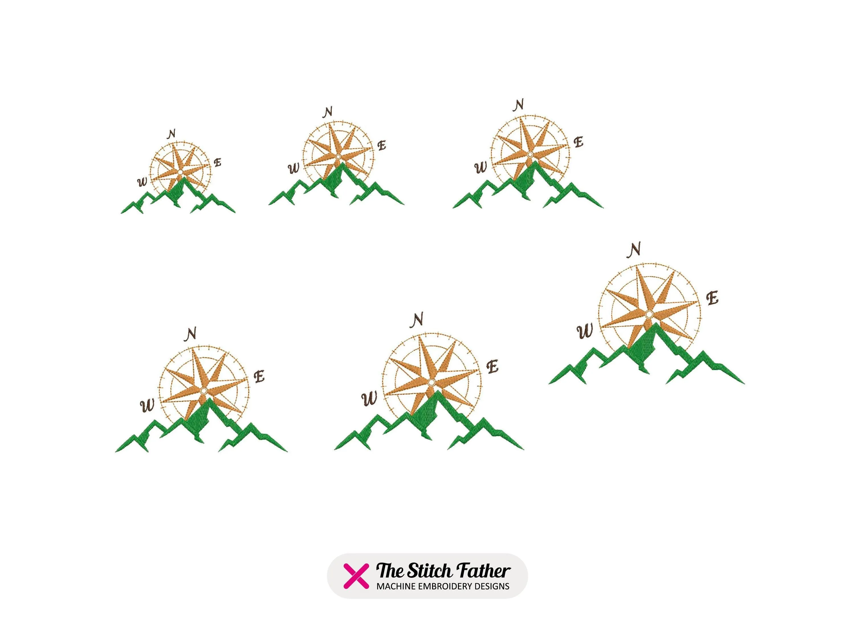 Compass rose Mountains