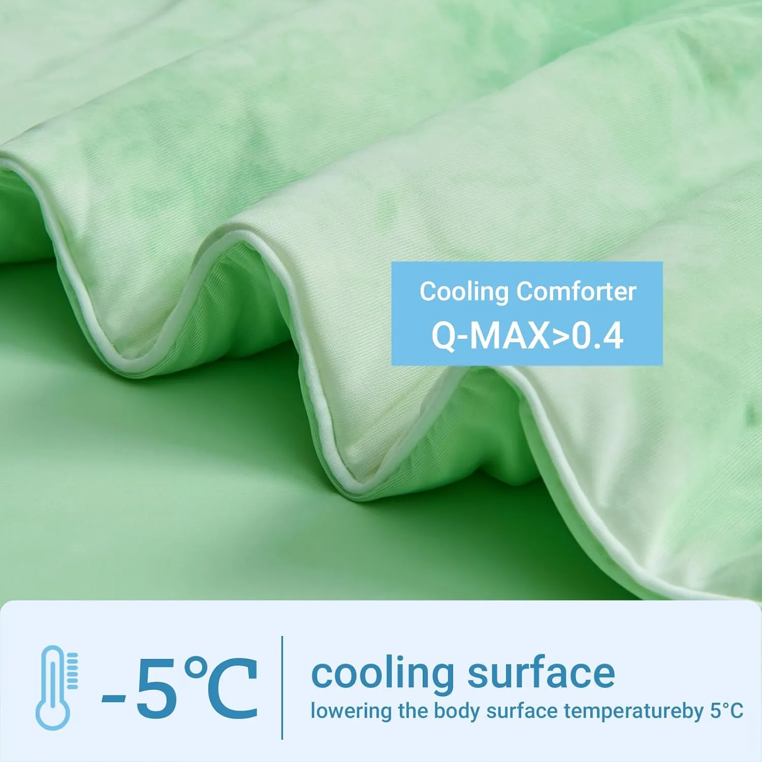 Cooling Comforter Queen Size, Summer Cooling Blankets for Hot Sleepers and Night Sweats, Lightweight Breathable Cooling Comforter Bedding for Sofa, Bed, Camping, Office