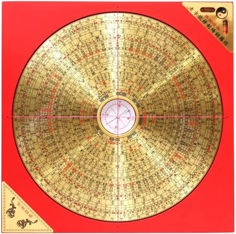 Copper High Precision Spiritual Function Compass Decorative Mascot (1Pcs 1)