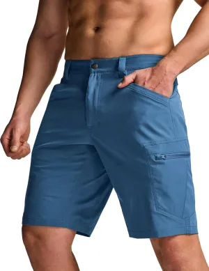 CQR Men's Quick Dry Stretch Hiking Cargo Shorts, Lightweight Water Resistant Tactical Casual, Golf & Outdoor with Pockets