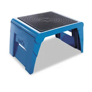 Cramer® Folding Step Stool, 1-Step, 300 lb Capacity, 14 x 11.25 x 9.75, Blue
