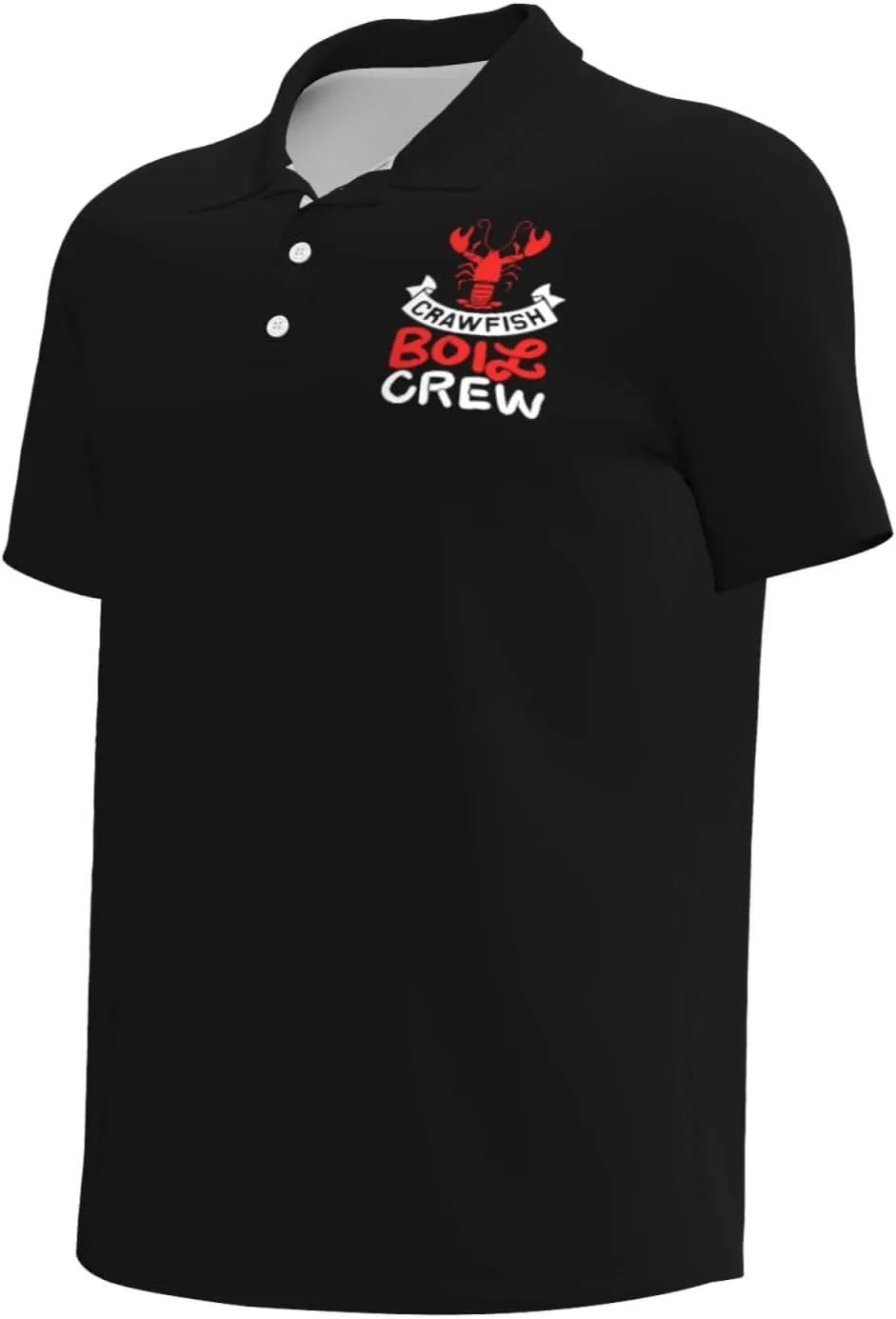 Crawfish Boil Crew Polo Shirts for Men, Mens Golf Shirt Quick-Dry Short Sleeve Casual