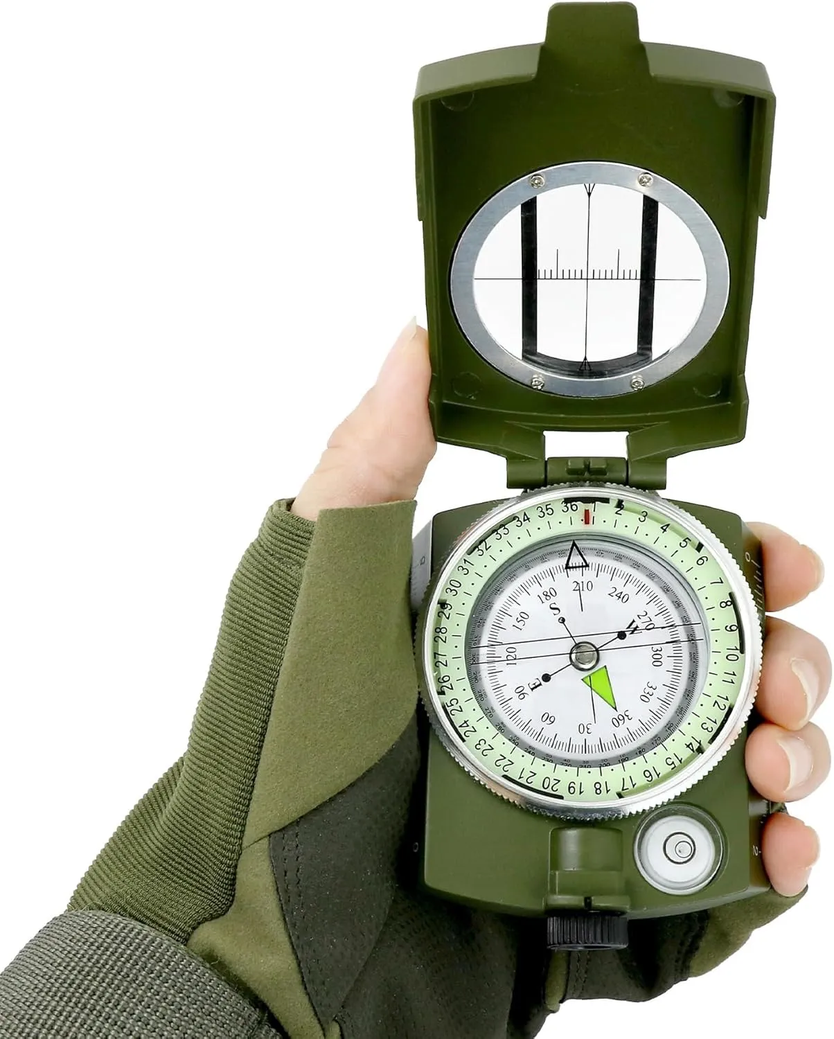 CSCDD High Precision American Compass Army Green Compass North Compass Outdoor
