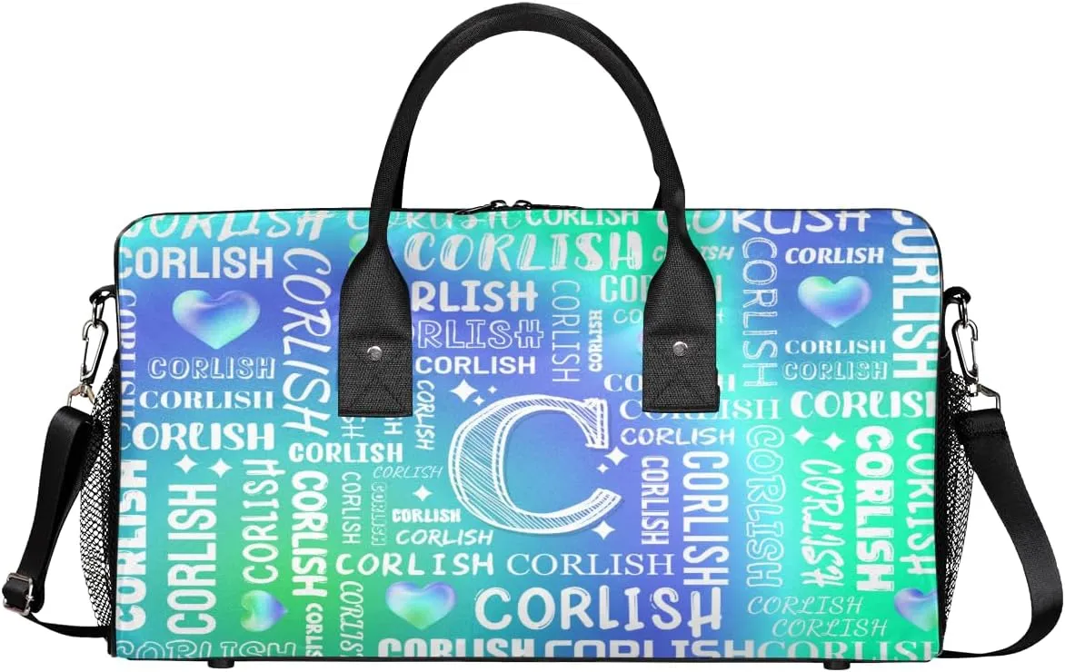 Custom Sports Tote Duffle Bag for Women Men Weekender Travel Bag Carry on Overnight for Sports Hospital Camping Gym