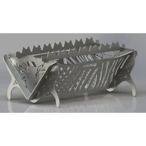 Designer Collapsible Fire Pit DXF for CNC | Tiger Stripes