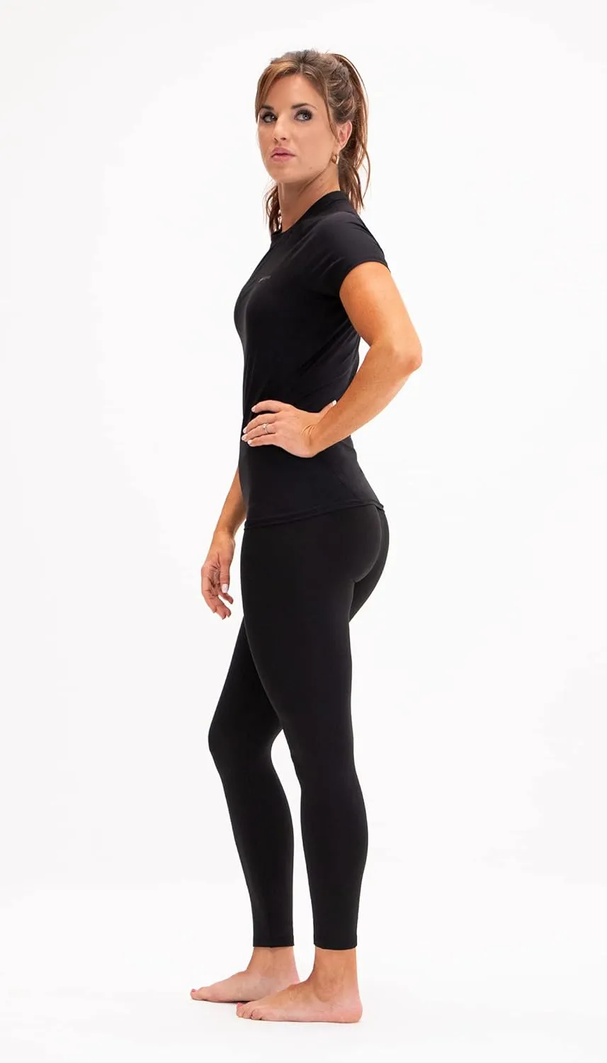 DEVOPS 3 Pack Women's Compression Shirt Dry Fit Short Sleeve Running Athletic T-Shirt Workout Tops