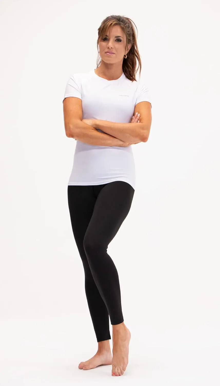 DEVOPS 3 Pack Women's Compression Shirt Dry Fit Short Sleeve Running Athletic T-Shirt Workout Tops