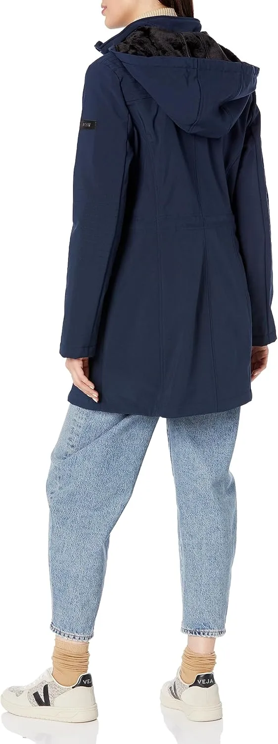 DKNY Women's Softshell Hooded Coat