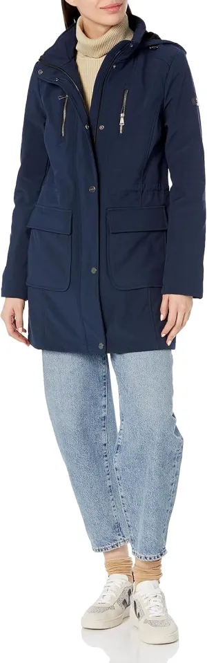 DKNY Women's Softshell Hooded Coat