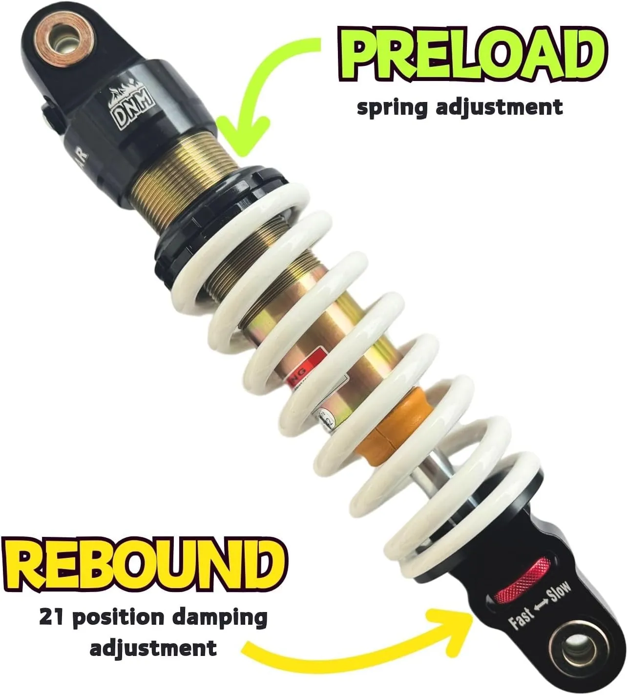 DNM MK-AR Rear Shock 265/275/280/290/295/360mm for Dirty Pit Bike (265mm x 250LBS)