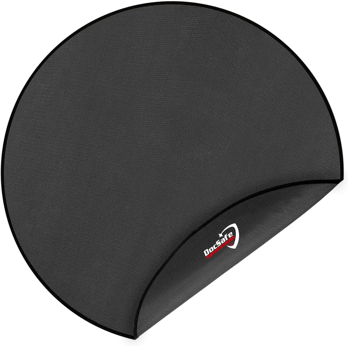 DocSafe 36" Round Under Grill Mat,4 Layers Fire Pit Mat,Fireproof Mat Protector for Deck,Patio,Grass,Outdoor Charcoal,Smokers,BBQ,Reusable Oil-Proof and Waterproof Indoor Fireplace Pad,Easy to Clean