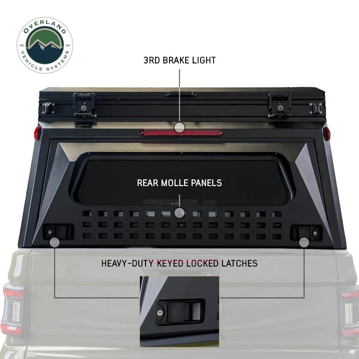 Downs, Fraud-free Tie Secure MagPak Jeep & Lights, Gladiator Rear Panel, Front Molle Windows Rear Camper - Side W/Tent, - 2019-2024