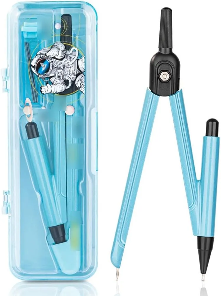 Drafting Kits Compass Drawing Set Professional High Precision Compass Pencil Compass Drawing Set School Stationery Compass Indexer Geometry Tool Set
