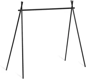 Drying Rack, Outdoor Camping Cups Bowls Folding Drying Rack Hung Shelf with Hook Aluminum Alloy Bracket Picnic BBQ Tableware Cookware Storage Rack Campsite Tools Shelf, Large