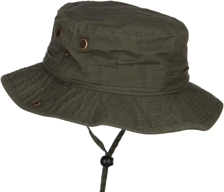 e4Hats.com Hiking Map Patched Washed Hunting Hat