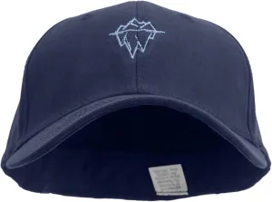 e4Hats.com Linear Iceberg Embroidered Big Size Stretchable Deluxe Fitted Cap