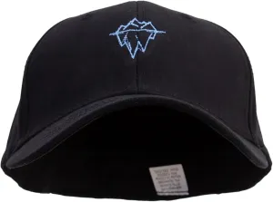 e4Hats.com Linear Iceberg Embroidered Big Size Stretchable Deluxe Fitted Cap