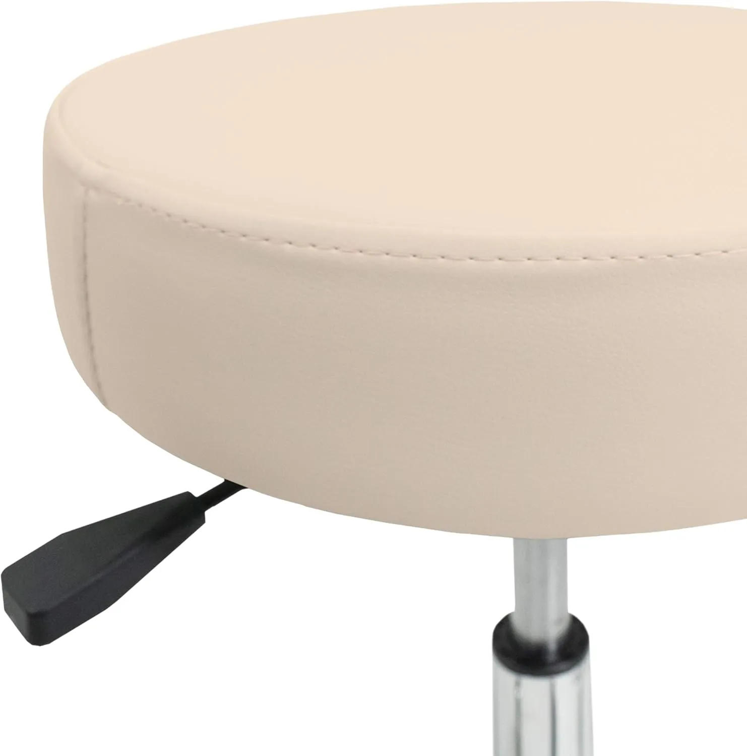 EARTHLITE Pneumatic Massage Salon Drafting Stool - No Leaking (vs. Hydraulic), Adjustable, Rolling, CFC-Free / Medical Spa Facial Chair