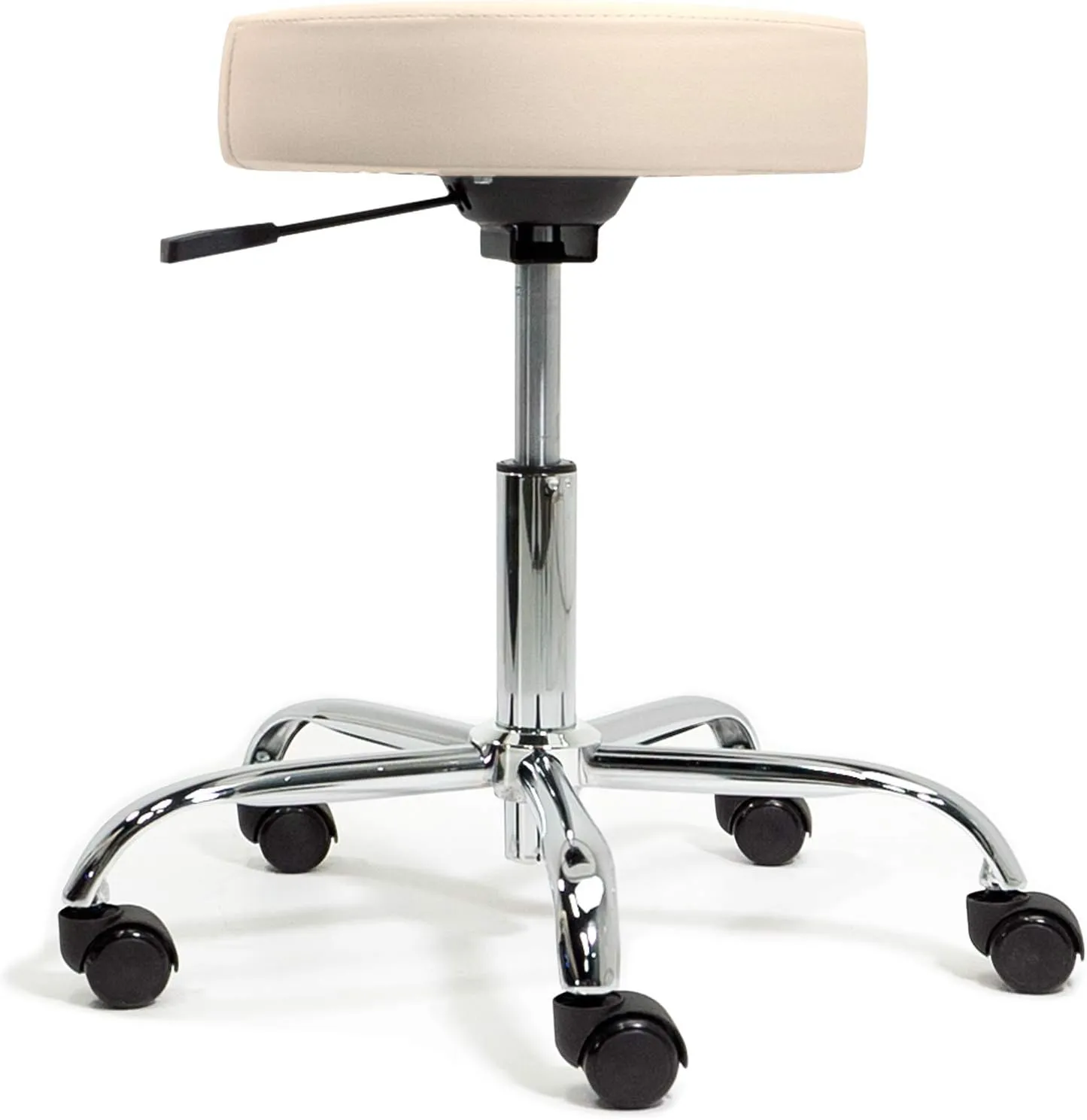 EARTHLITE Pneumatic Massage Salon Drafting Stool - No Leaking (vs. Hydraulic), Adjustable, Rolling, CFC-Free / Medical Spa Facial Chair