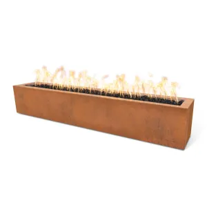 Eaves Rectangle Fire Pit - Corten Steel