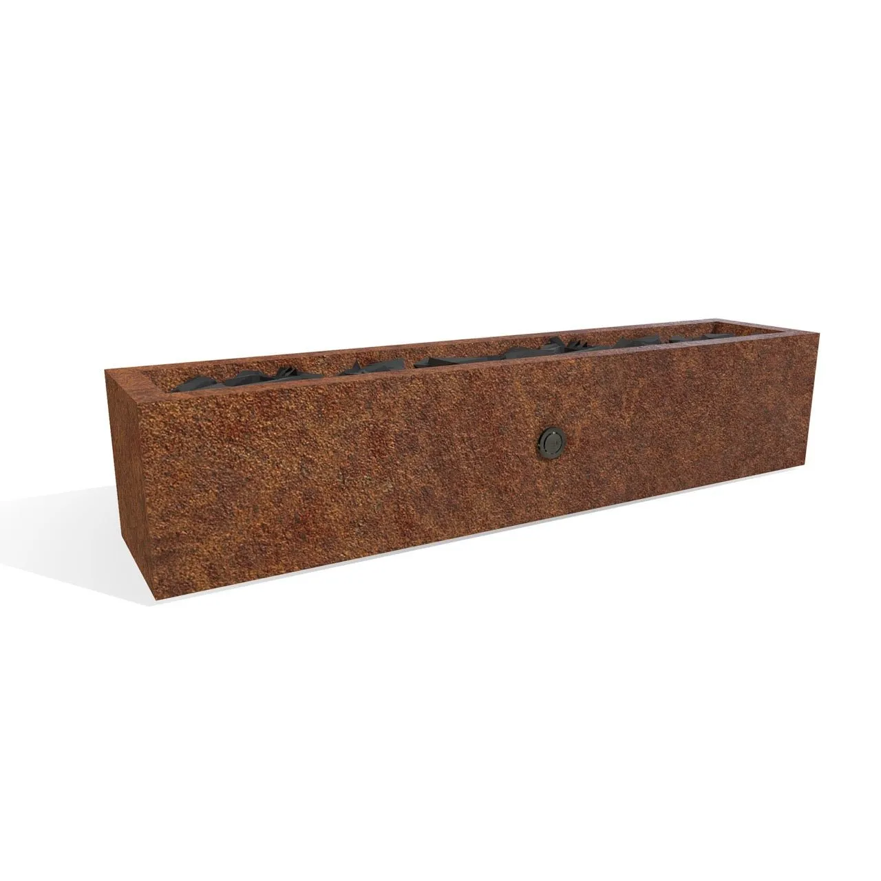 Eaves Rectangle Fire Pit - Corten Steel