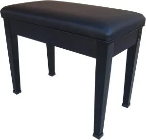 Ebony Digital Piano Bench Stool with Music Storage
