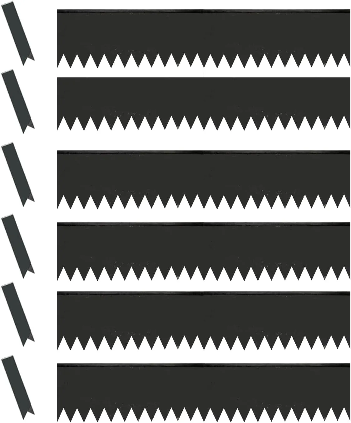 EdgePro Cor-Ten Steel Landscape Edging - 40" x 8" Height - Metal Edging for Landscaping, Flowerbeds, Gardens, or Fire Pits - Metal Garden Edging (6-Pack with Connectors (20ft Total))