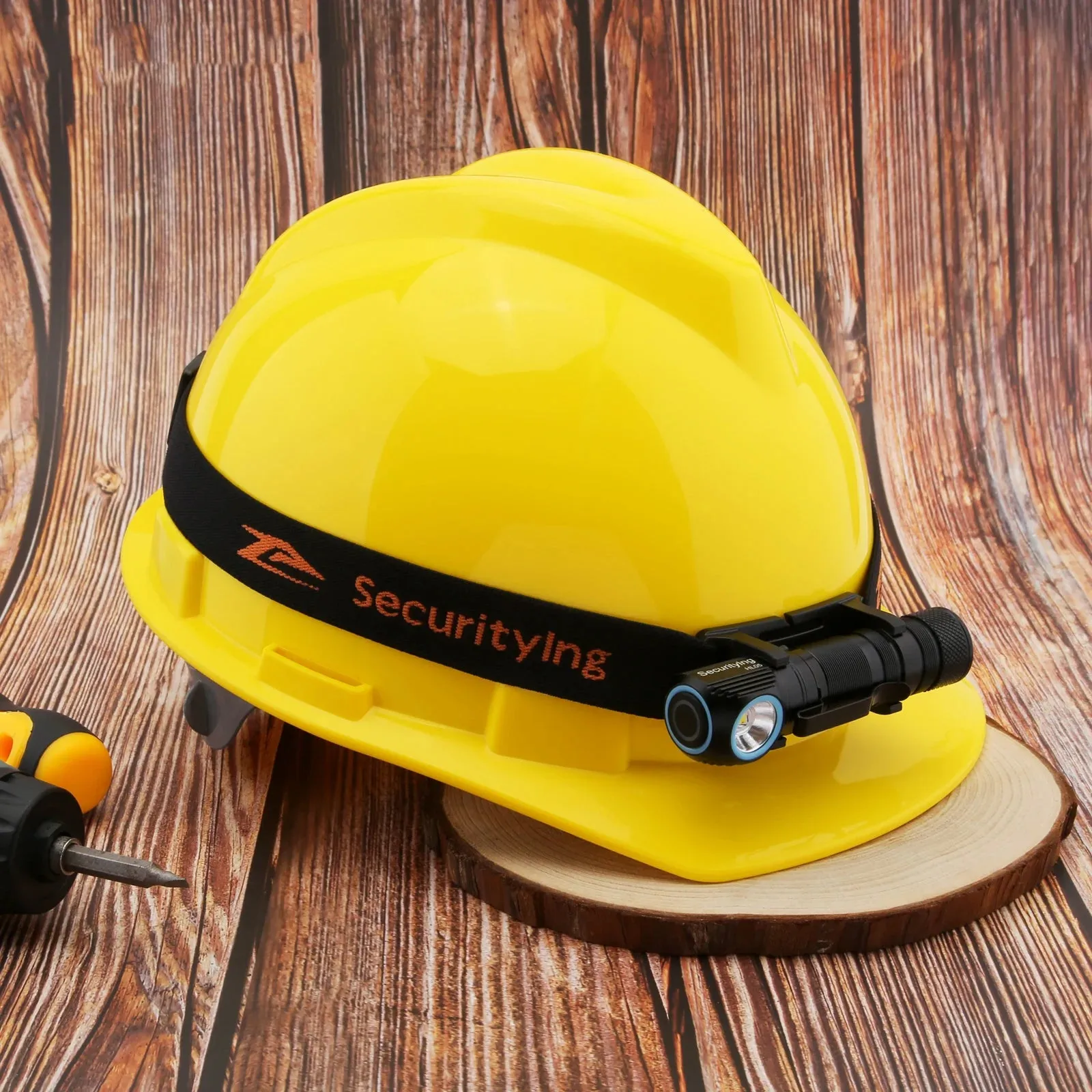 Elastic Headband Headlight Strap Holder for 22-26mm Headlamp Torch with Fastening Strap and Bracket