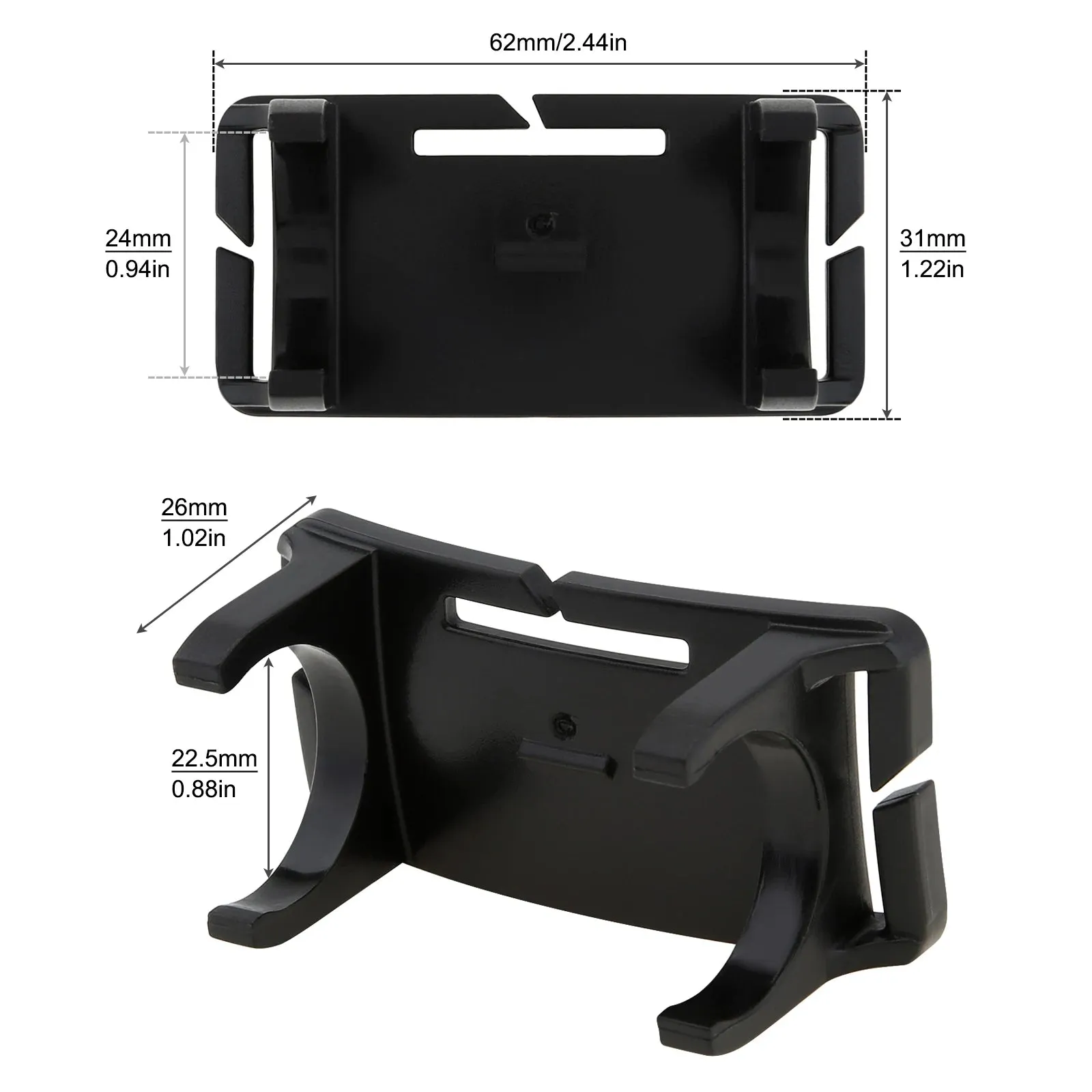 Elastic Headband Headlight Strap Holder for 22-26mm Headlamp Torch with Fastening Strap and Bracket