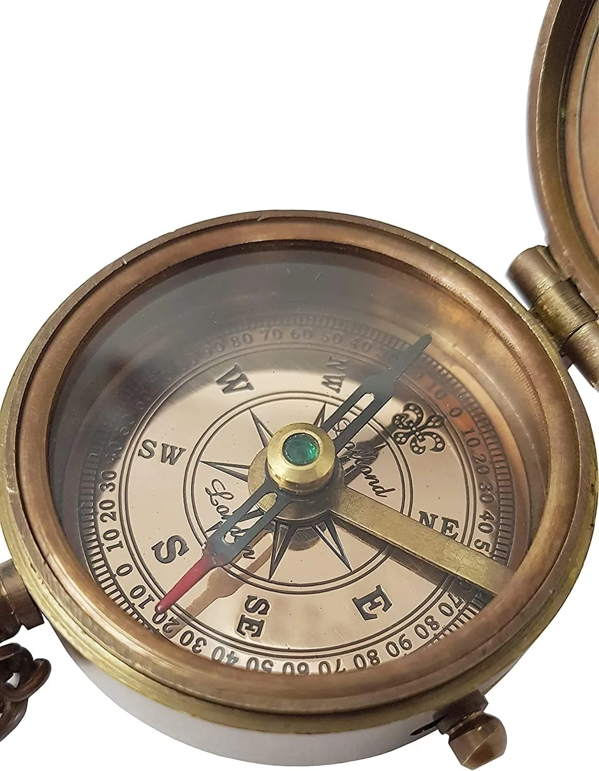 Engraved Brass Compass- Personalized Sundial Compass Gift to My Son/to Our Son/Nautical Gift for Son from Dad/Gift to Son from Mom A Perfect and Unique Gift with Leather Case
