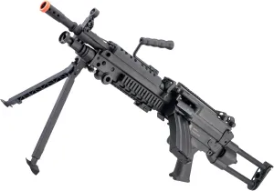 Evike Airsoft - Cybergun FN Licensed M249 Minimi Featherweight Airsoft LMG (Model: para / <350 FPS)