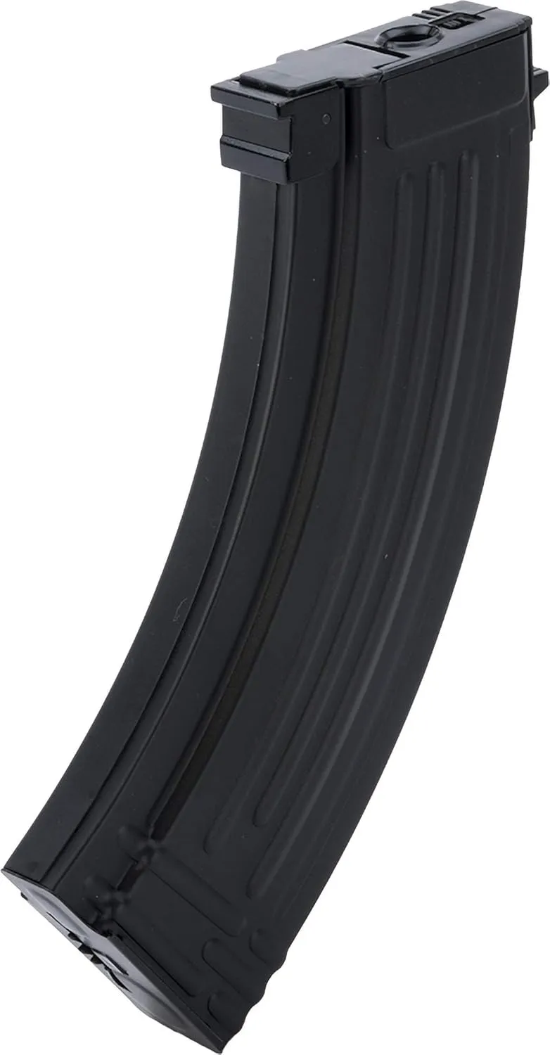 Evike Airsoft - CYMA/Matrix Hi-Cap Mag for AK Series AEG Airsoft Rifle (Color: Black / 600rd / AK47-Style)