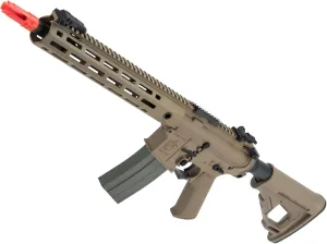 Evike Airsoft - EMG Helios Knight's Armament Licensed SR-16E Mod2 MLOK AEG Airsoft Rifle (Model: Carbine/Tan)