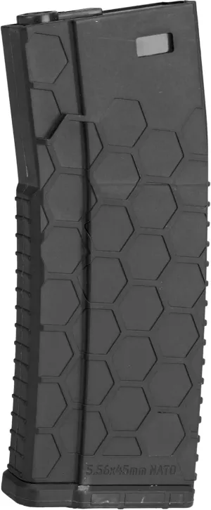 Evike Airsoft - Hexmag Airsoft 120rds Polymer Mid-Cap Mag for M4-Style Series Airsoft AEGs (Color: Black/Pack of 5)