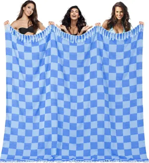 Extra Large Picnic Blanket Outdoor Turkish Beach Towel Camping Blanket ark Stadium Outside Festival Must Haves Outside Summer Vacation Stuff Accessories Road Trip Essential Camping