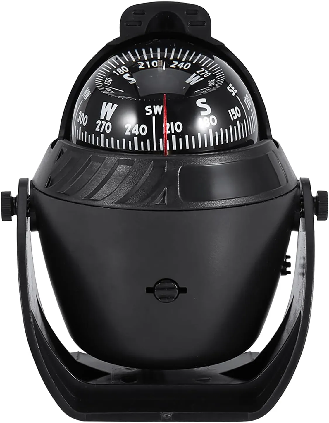 F&Y LED Light Pivoting Compass for Boat Car Navigation – Adjustable Mount High Precision Marine Direction Tool