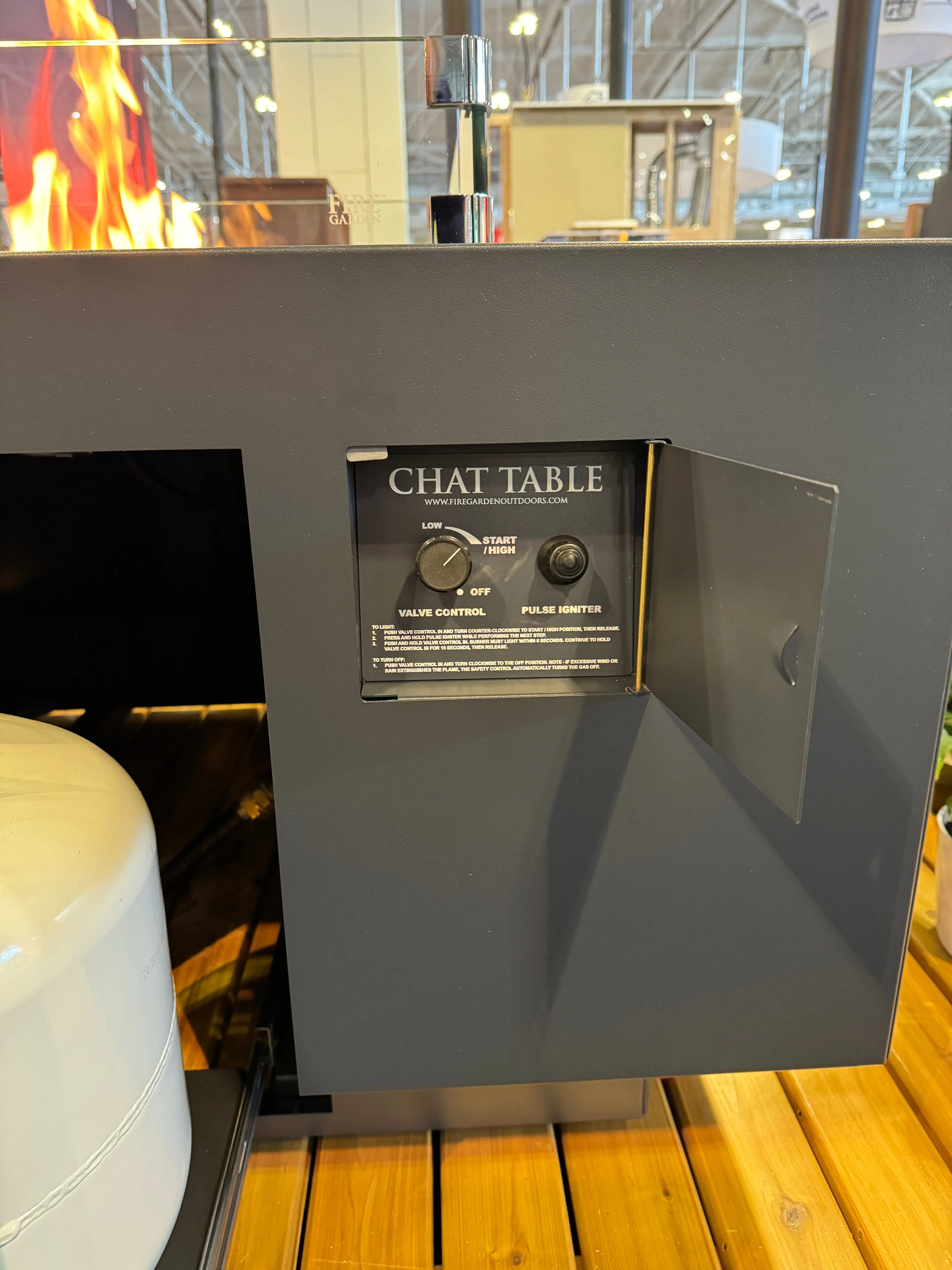Fire Garden 44-Inch Chat Table Gas Fire Pit