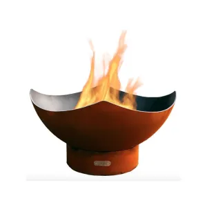Fire Pit Art Manta Ray 36-Inch Handcrafted Carbon Steel Fire Pit (MR)