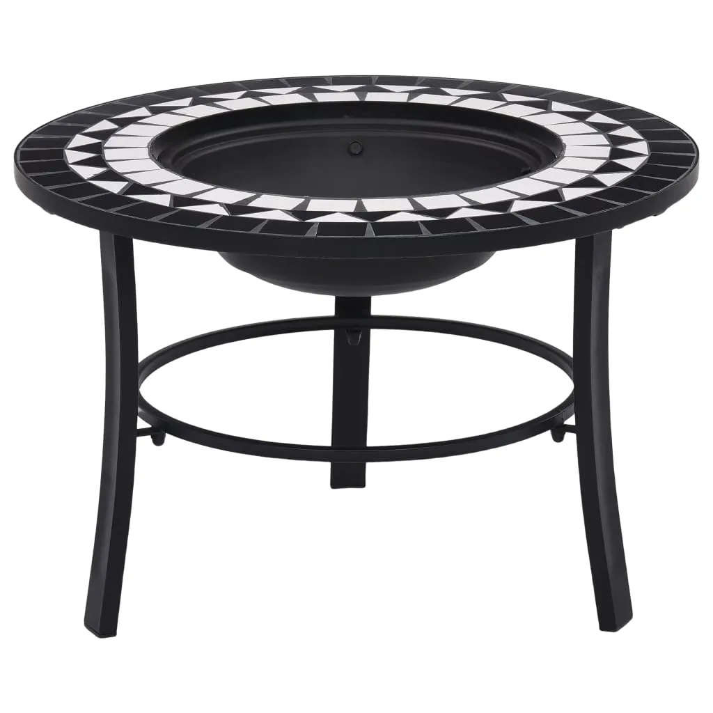 Fire Pit Fireplace Firebowl for Camping Picnic BBQ Outdoor Ceramic