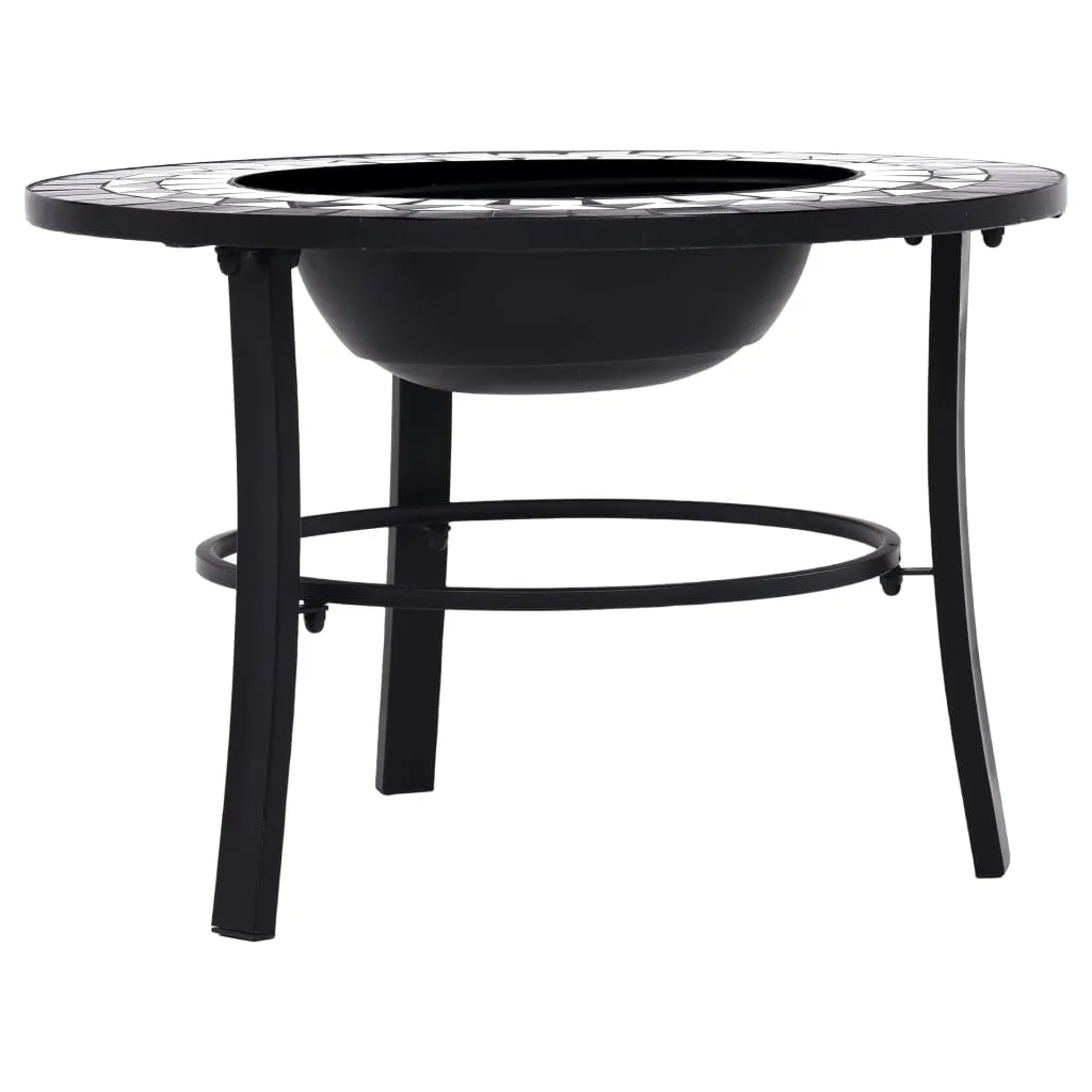 Fire Pit Fireplace Firebowl for Camping Picnic BBQ Outdoor Ceramic
