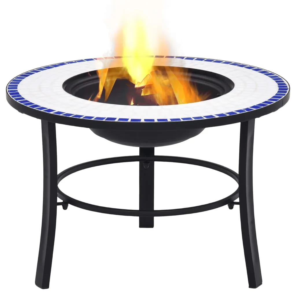 Fire Pit Fireplace Firebowl for Camping Picnic BBQ Outdoor Ceramic