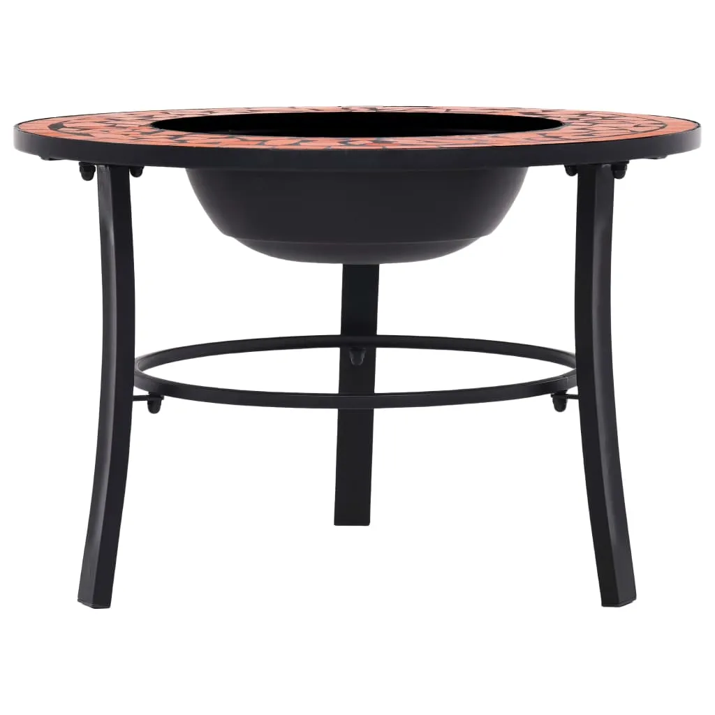 Fire Pit Fireplace Firebowl for Camping Picnic BBQ Outdoor Ceramic
