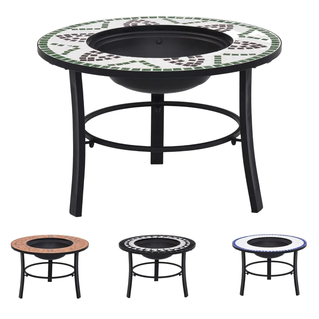 Fire Pit Fireplace Firebowl for Camping Picnic BBQ Outdoor Ceramic