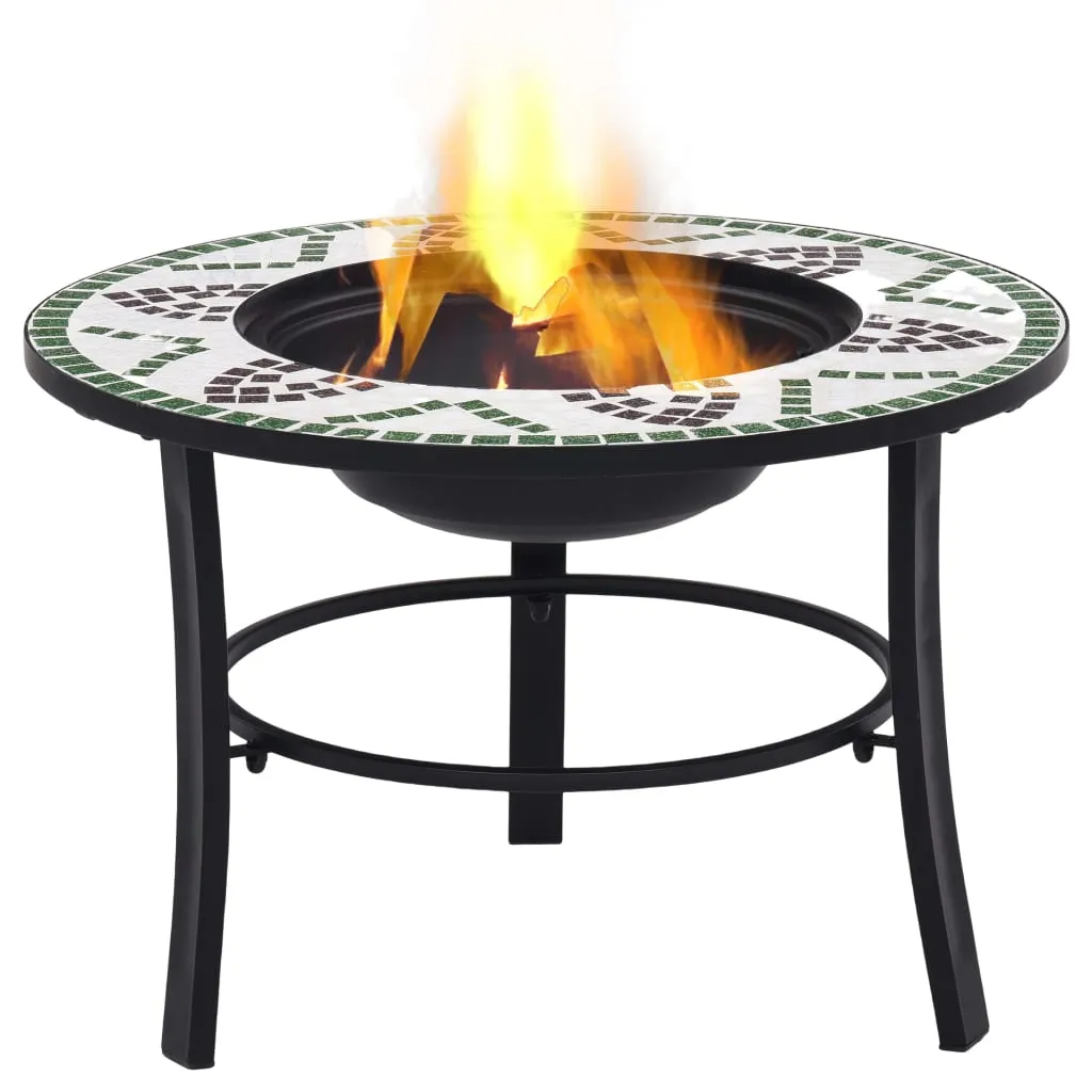 Fire Pit Fireplace Firebowl for Camping Picnic BBQ Outdoor Ceramic