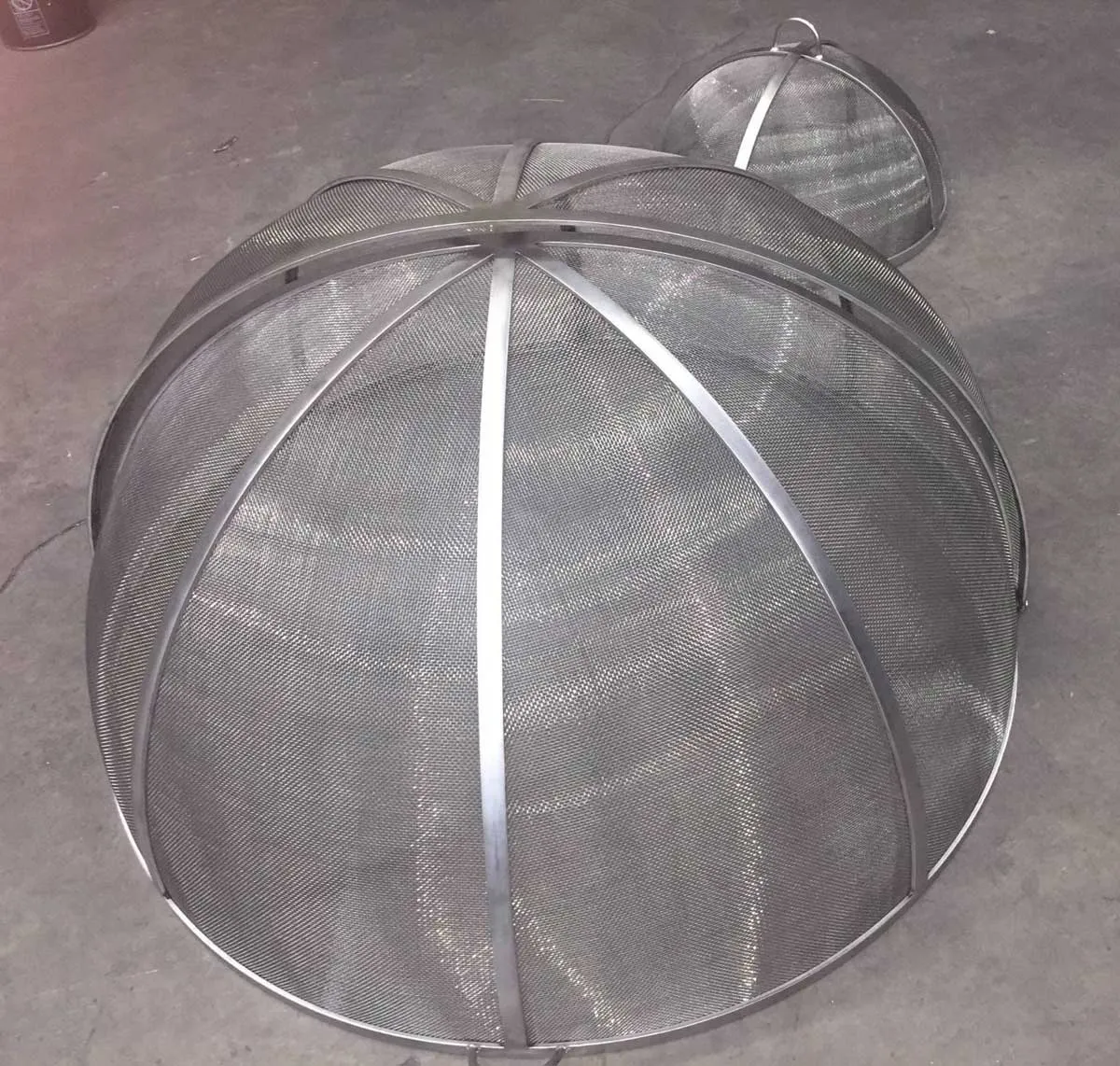Fire Pit Screen Cover with Twin Access