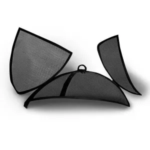Fire Pit Screen Cover with Twin Access