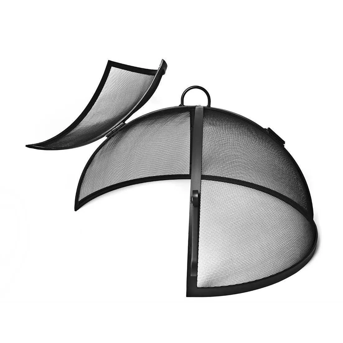 Fire Pit Screen Cover with Twin Access