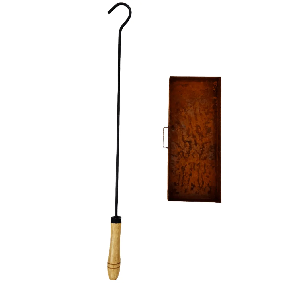 Fire Pit | Square Mild Steel Pit with Ash Tray | 70cm