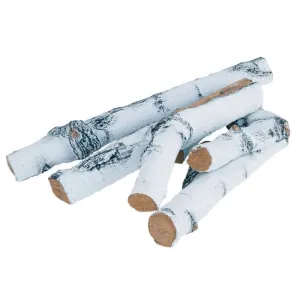 Firegear Linear Fire Table Birch 5-Piece Refractory Log Set